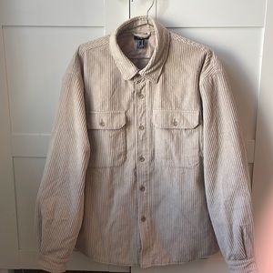 Forever 21 Beige Corduroy Shirt Jacket